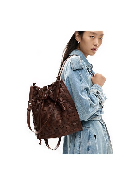 Desigual Women's Backpack , Desigual, Argon Harlan series, Cognac brown