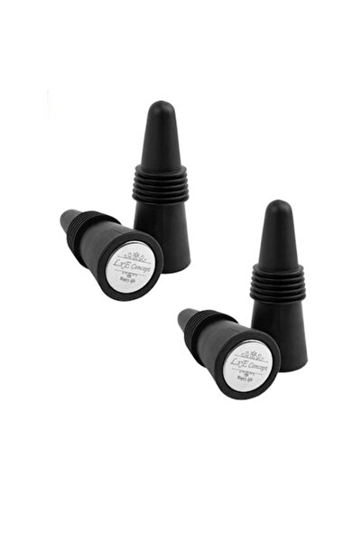 LXE CONCEPT Set of 4 Elegant Wine Stoppers with Silicone Seal