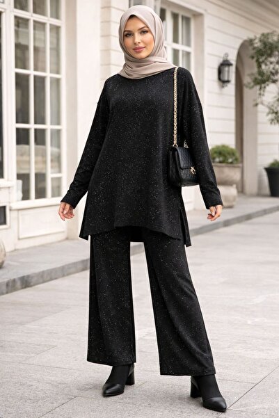 Ysferbutik Tunic Pants Glittery Set