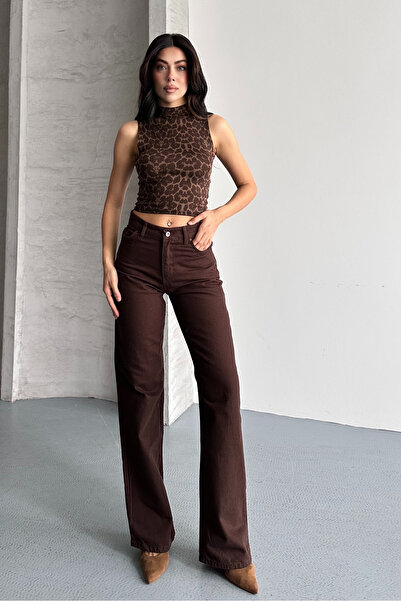 macharel jeans Women's High Waist Jean Jeans Palazzo Pants