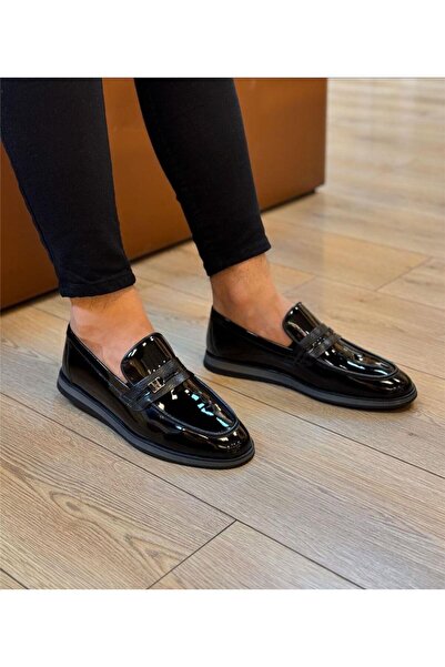 Parlak Hakiki Deri Termo Taban Casual Ayakkabı