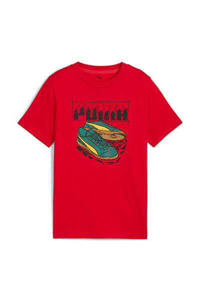 Puma Crvena majica za dečake sa grafikom