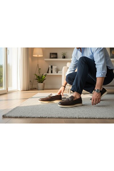 abar classic Men's Genuine De Leather Akosen Loa Loafers Kali Laceless Eva EV...