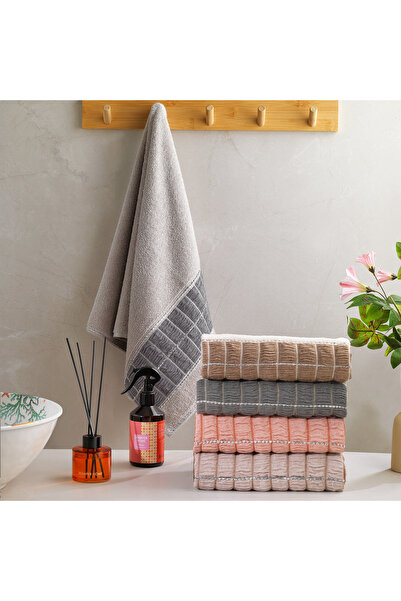 Schafer Home Polina Dobby Towel 70X140 cm 1 Piece-Grey