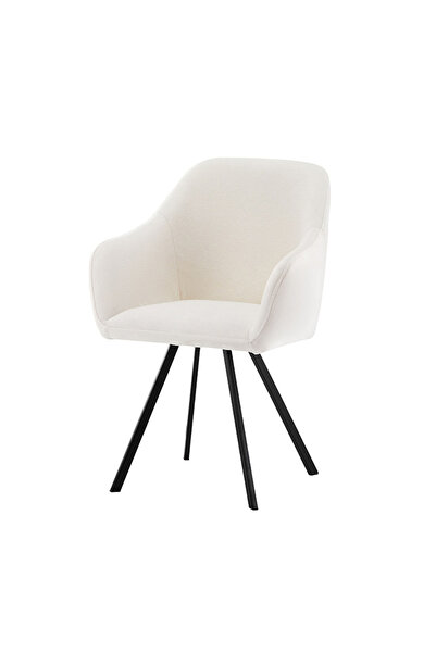 Sinyin Modern Accent Chair, Upholstered Armchair with Sturdy Metal Legs, Ergo...