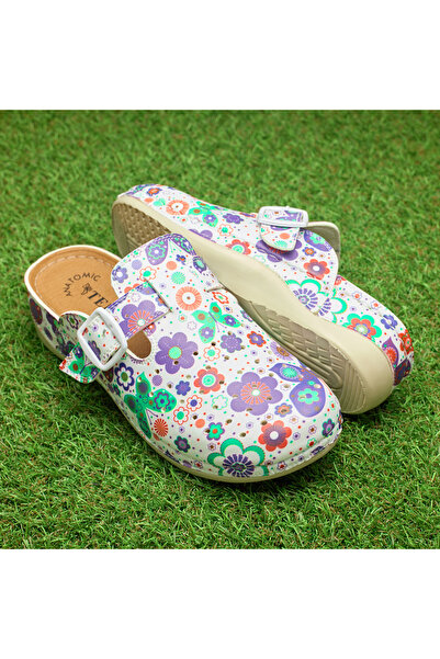 Tellus Women's Medical Artificial Leather Clogs with Anatomic Insole, All-Day...