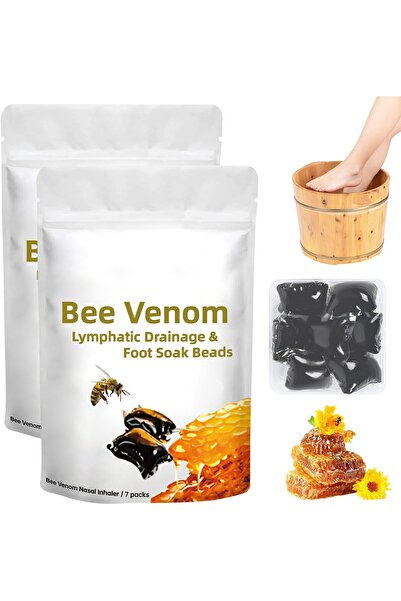 Arabest Drainage Foot Soak Beads, Luklmca Bee Venom Foot Soak Beads, Herbs Cl...