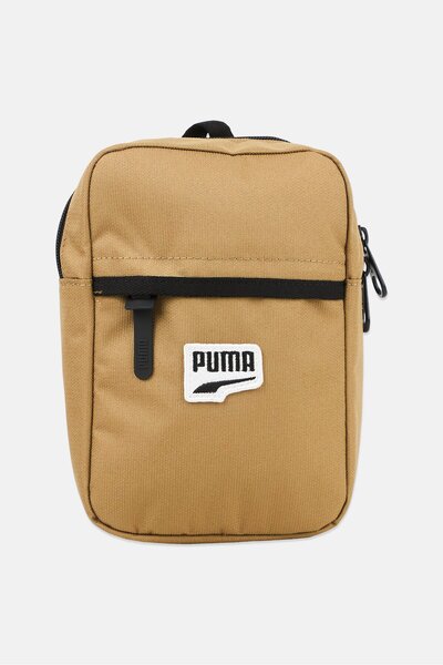 Puma Men Brand Logo Cross Body Bag, Tan