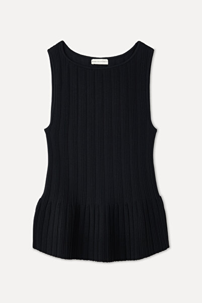 Mudo Fitted Kayik Collar Sleeveless Knitwear Sweater