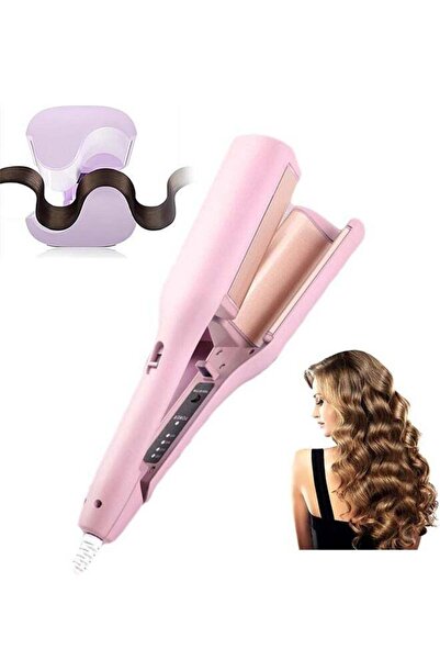 Arabest Water Ripple U-Shape Ceramic Big Waves ，Adjustable Temperature Hair C...
