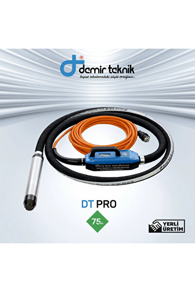 Demir Teknik Beton Vibratörü Kendinden Konvertörlü 75 mm - DT Pro
