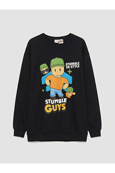 LC Waikiki LCW Kids Stumble Guys cu imprimeu Hanorac pentru băieți tricou