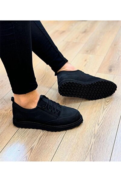 Parlak Hakiki Deri Streçli Günlük Casual Ayakkabı