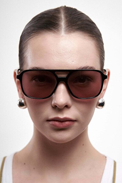 Bilge Karga Cleo Black Dark Red Sunglasses