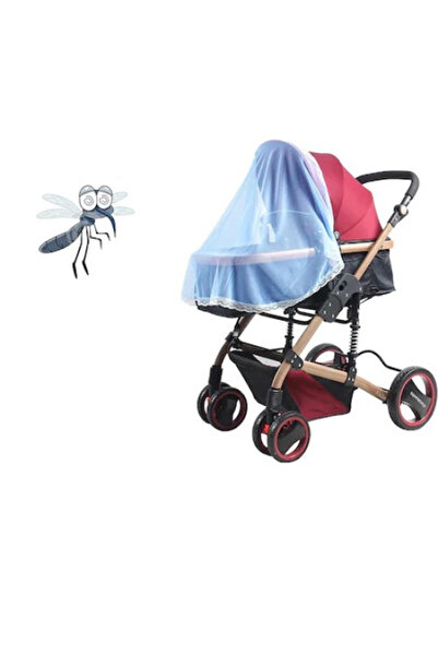 MaffStuff Husă anti țânțari pentru cărucior copii, 110x90 cm, albastru