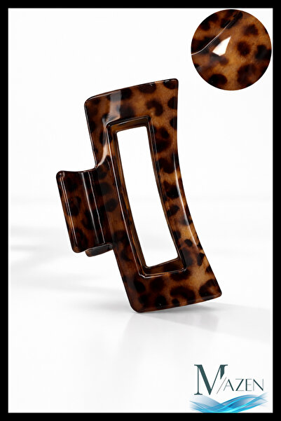 MAZEN imprimeu leopard Cataramă de blocare |   Agrafă de păr de calitate, mod...