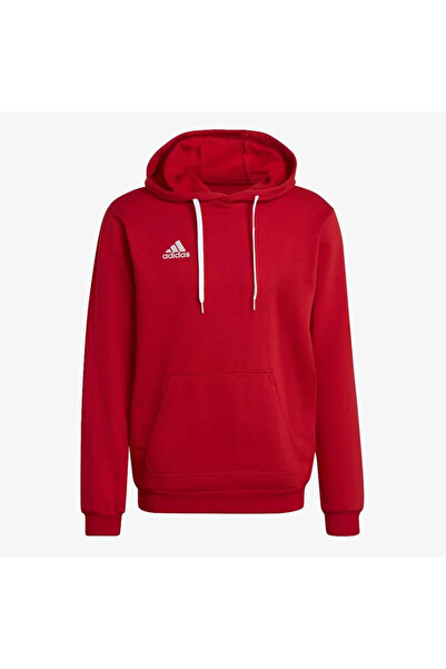 adidas Entrada 22 Sweat Hoodie Ανδρικά φούτερ ποδοσφαίρου H57514 Κόκκινο
