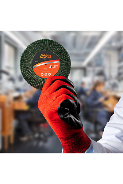 ETKA Ø100 mm Broseli Zımpara – Genişlik 30 mm Kum 180 – Yüzey Temizleme & Saten Finish (Kahverengi)