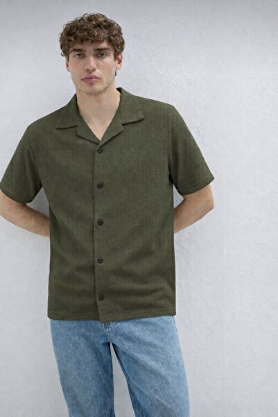 Mavi Erkek Waffle Kumaş Pamuklu Nefes Alan Yazlık Kısa Kollu Premium Kalite G...