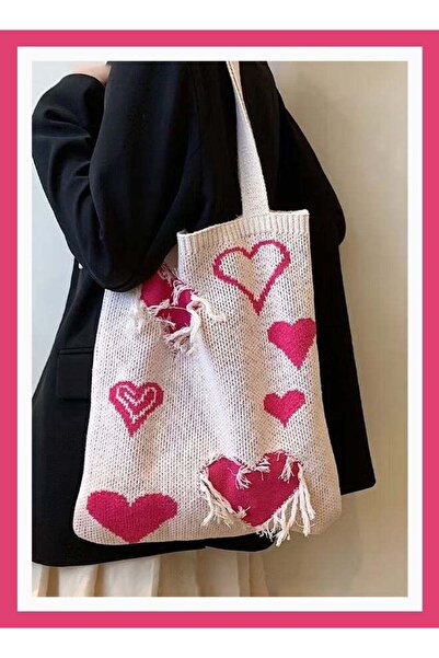 Arabest Women's Shoulder Bag Knitted Bag Cute Simple Tote Bag Commuter Bag La...