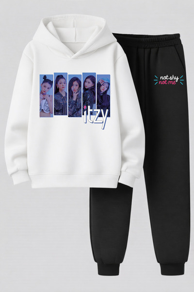 MAGORS Itzy K-Pop Group Printed 3-Yarn Quality Sweatshirt and Sweatpants Kids...