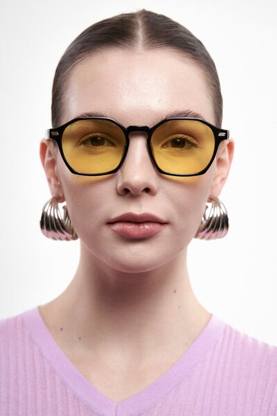 Bilge Karga Gratus Black Yellow Circadian Balance Glasses