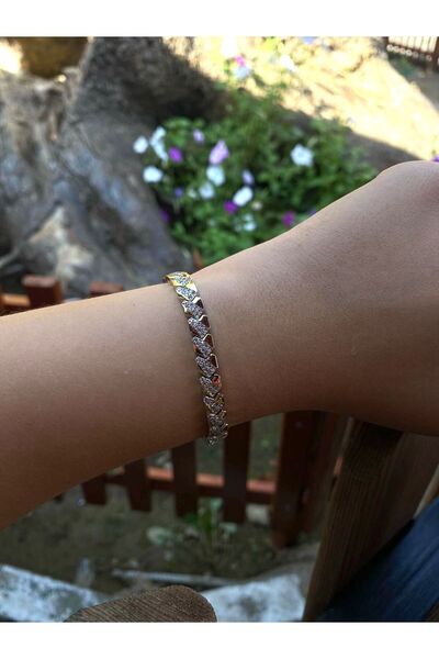 Nilsu Aksesuar Stainless Steel Vip Series Zircon Stone Women's Bracelet