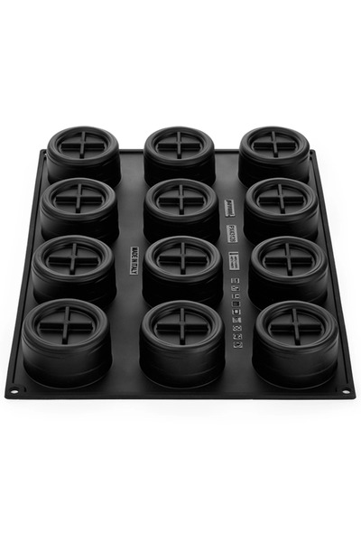 Pavoni Силиконова форма за единични порции, Linea от Antonio Bachour, 12 гнез...