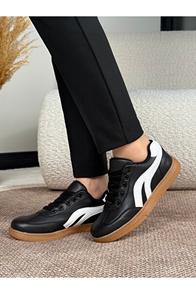 Eysha Melisandre Women's Detailed Flat Sole Laced Leather Comfortable Daily S...