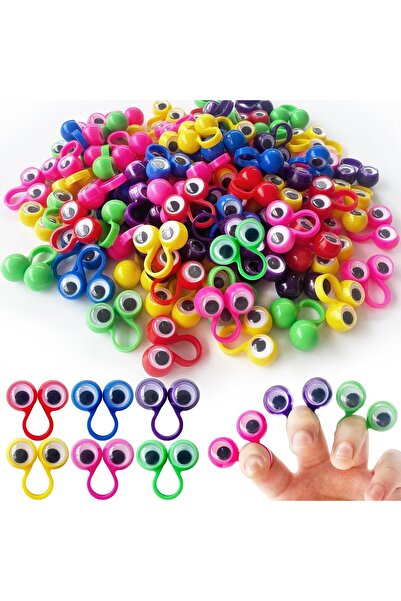 Arabest ١٠٠ قطعة من دمى الأصابع على شكل عيون، دمى أصابع على شكل عيون متحركة، ...