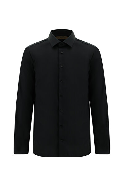 Abdullah Kiğılı Μακρυμάνικο Slim Fit Slim Fit Non Iron Classic Σατέν Βαμβακερ...