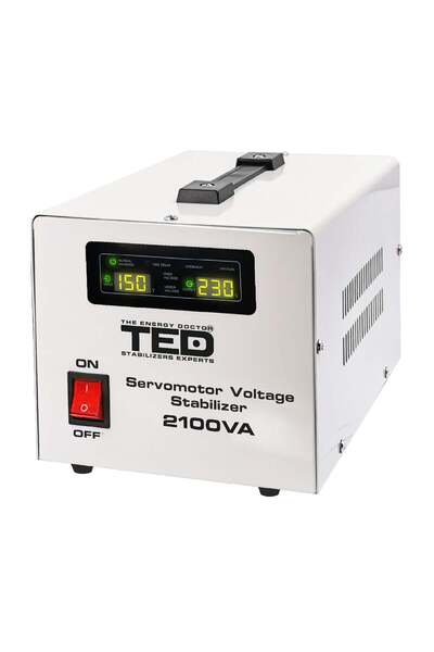 TED Electric Stabilizator Retea Automat 2100VA 1200W cu Ecran LCD si ServoMot...