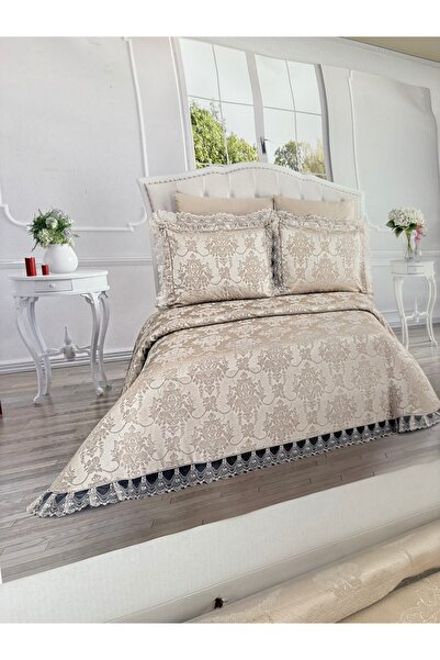 CBB Türkişi طقم شانيل غطاء سرير مكون من 3 قطع مزدوج فاخر وعصري للموسم الجديد