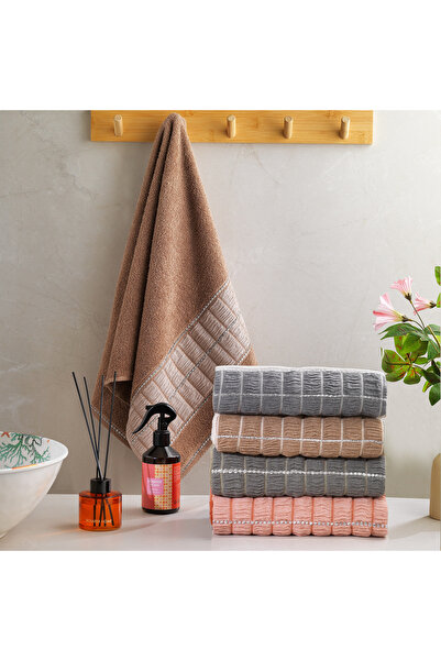 Schafer Home Polina Dobby Towel 70X140 cm 1 Piece-Brown