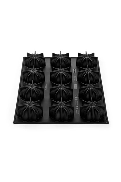 Pavoni Силиконова форма за торти с една порция, Eclat, 12 гнезда, 80x37 мм, 1...