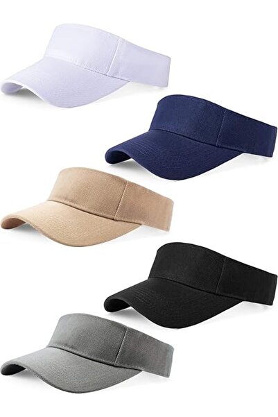 Arabest 5Pcs Sport Wear Athletic Visor Sun Visor Adjustable Cap Men Women Sun...