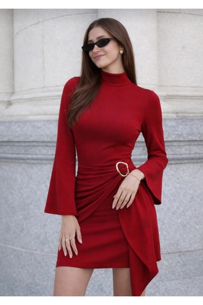 IŞILDA FASHION Sa kopčom mini haljina