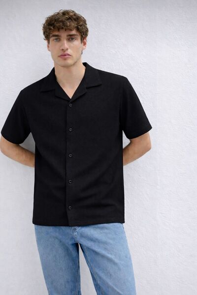 Mavi Erkek Waffle Kumaş Pamuklu Nefes Alan Yazlık Kısa Kollu Premium Kalite G...