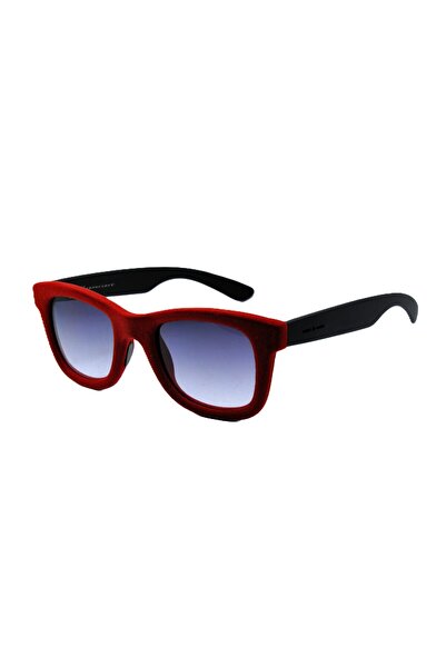 Italia Independent 0090V 20 053 VELVET KIRMIZI KADİFE WAYFARER MAVI UNISEX GÜ...