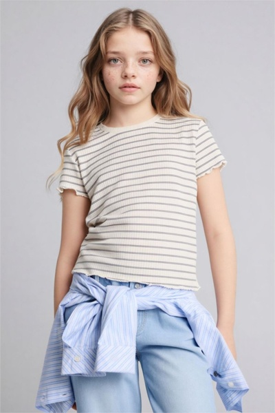 DeFacto Devojka T-shirt B6692A8/GR449 SIVA