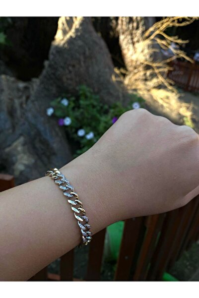 Nilsu Aksesuar Stainless Steel Vip Series Zircon Stone Women's Bracelet