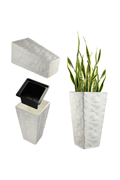 KADAX Ghiveci de grădină cu inserție pentru flori, mare, înalt, pentru terasă...