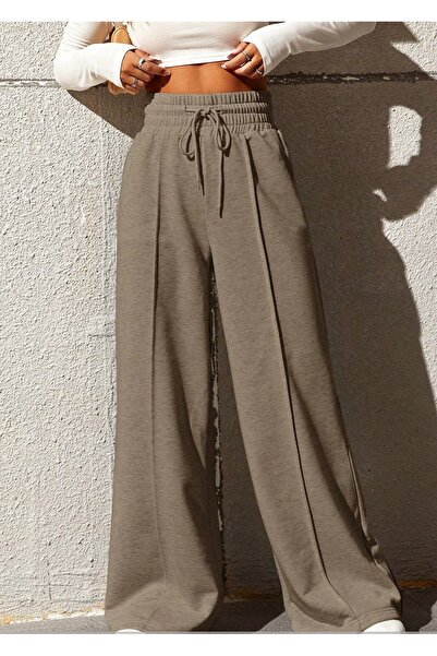 Hera Moda Γυναικείο παντελόνι φόρμας με εξαιρετικά ψηλή μέση 2 κλωστών B Φαρδ...