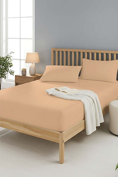 Rivaİstanbul Svetlo narandžasta Pamuk komada Bračni Ravna čaršava