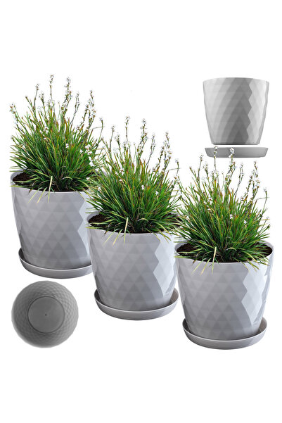 KADAX Ghiveci de flori, Jardinieră, Capac, 16 cm, Suport pentru flori, Plasti...