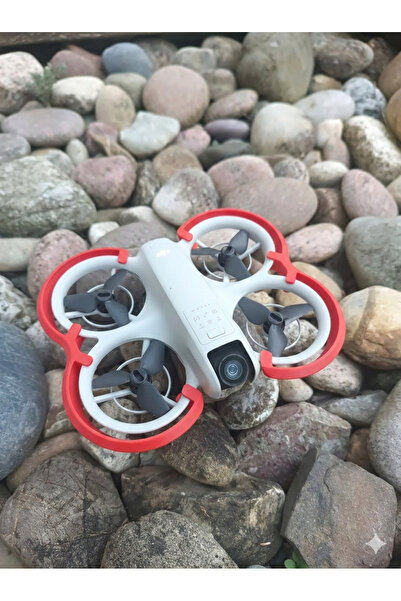 Deniz3dLab DJI Neo Uyumlu Renkli Pervane Koruyucu Guard - Darbe Emici Kırmızı...