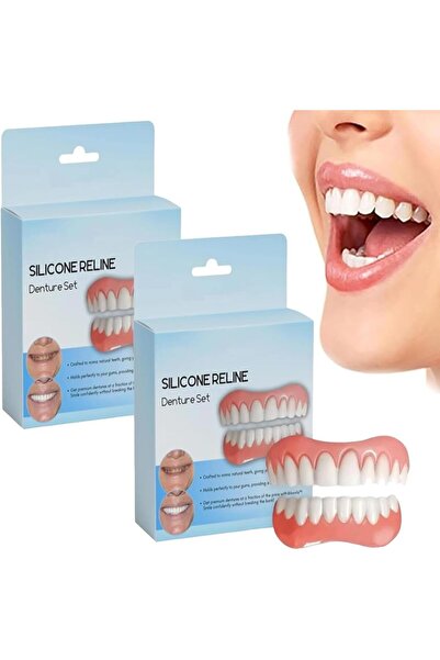 Arabest Silicone Reline Kit, Upper and Lower Veneers Teeth for Men and Women,...