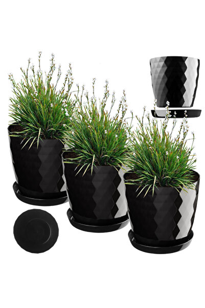 KADAX Ghiveci de flori, Jardinieră, Capac, 16 cm, Suport pentru flori, Plasti...