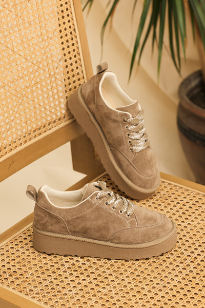 Tonny Black Ženske debele cipele od nerca PU đon sa vezicama za slobodno vreme