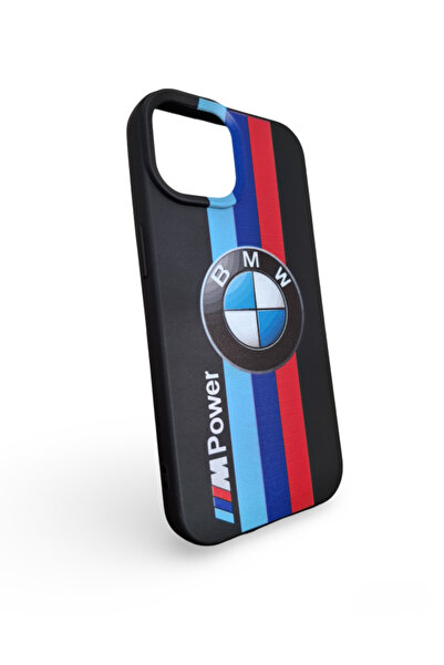 EPRO iPhone 13 Uyumlu BMW M Power Baskılı İçi Kadife Yüksek Kalite Soft Silik...